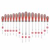 Intertool 20 pcs Screwdriver Set, Precision, Stubby, Wall Mount, Standing Organizer VT08-3371